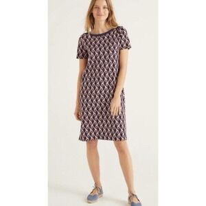 Boden Georgia Jersey T-Shirt Dress Safari Giraffe 8 UK 12‎ Casual Novelty Whimsy